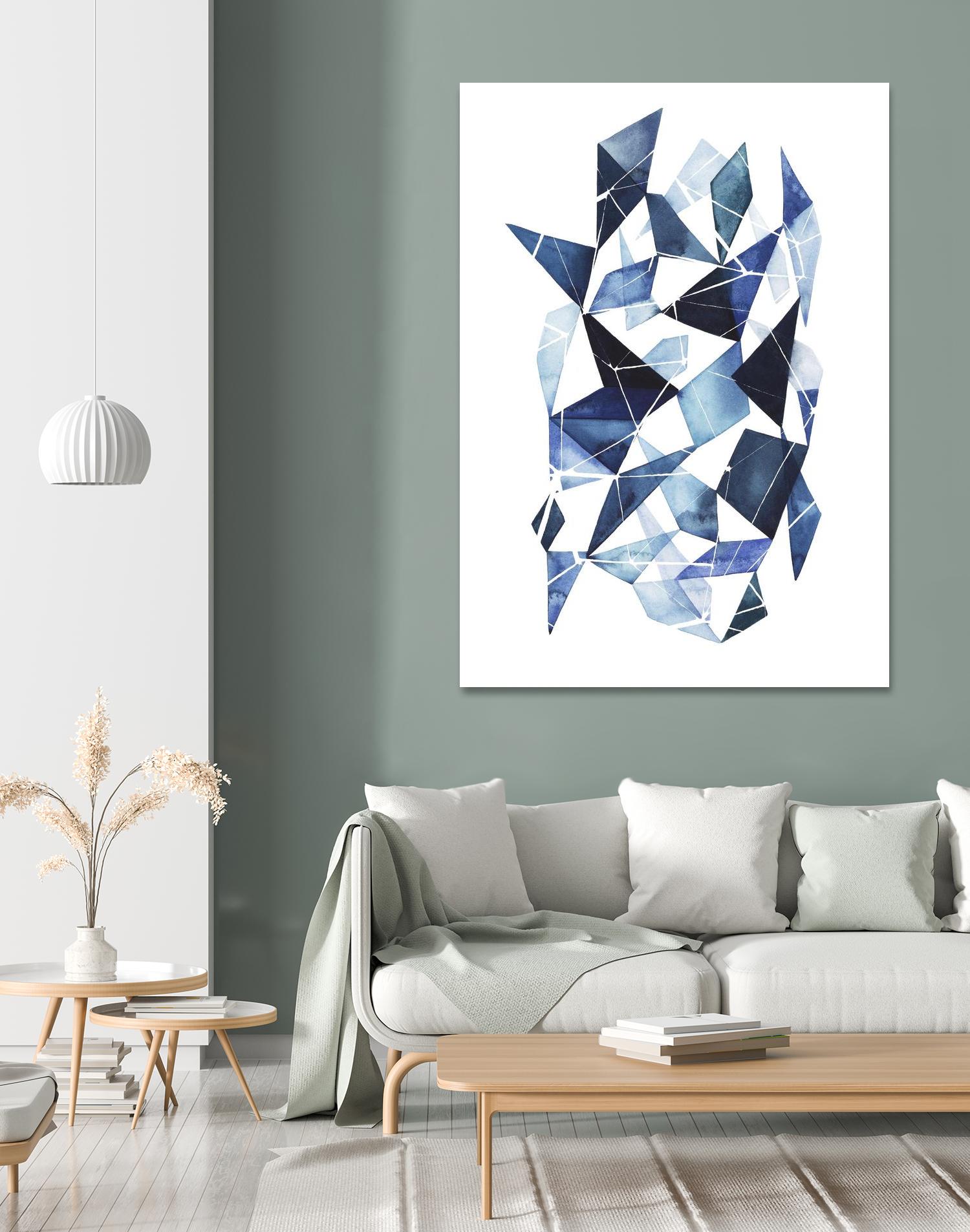 Chrysalis I by Grace Popp on GIANT ART - blue abstract
