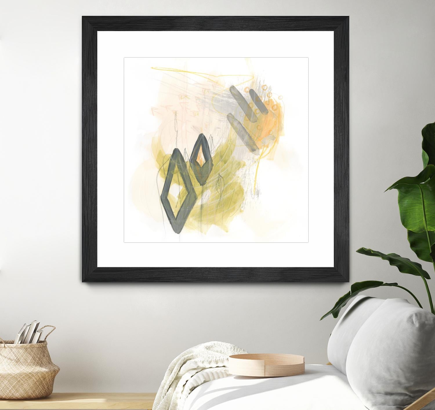 Side Swipe I by June Erica Vess on GIANT ART - yellow abstract