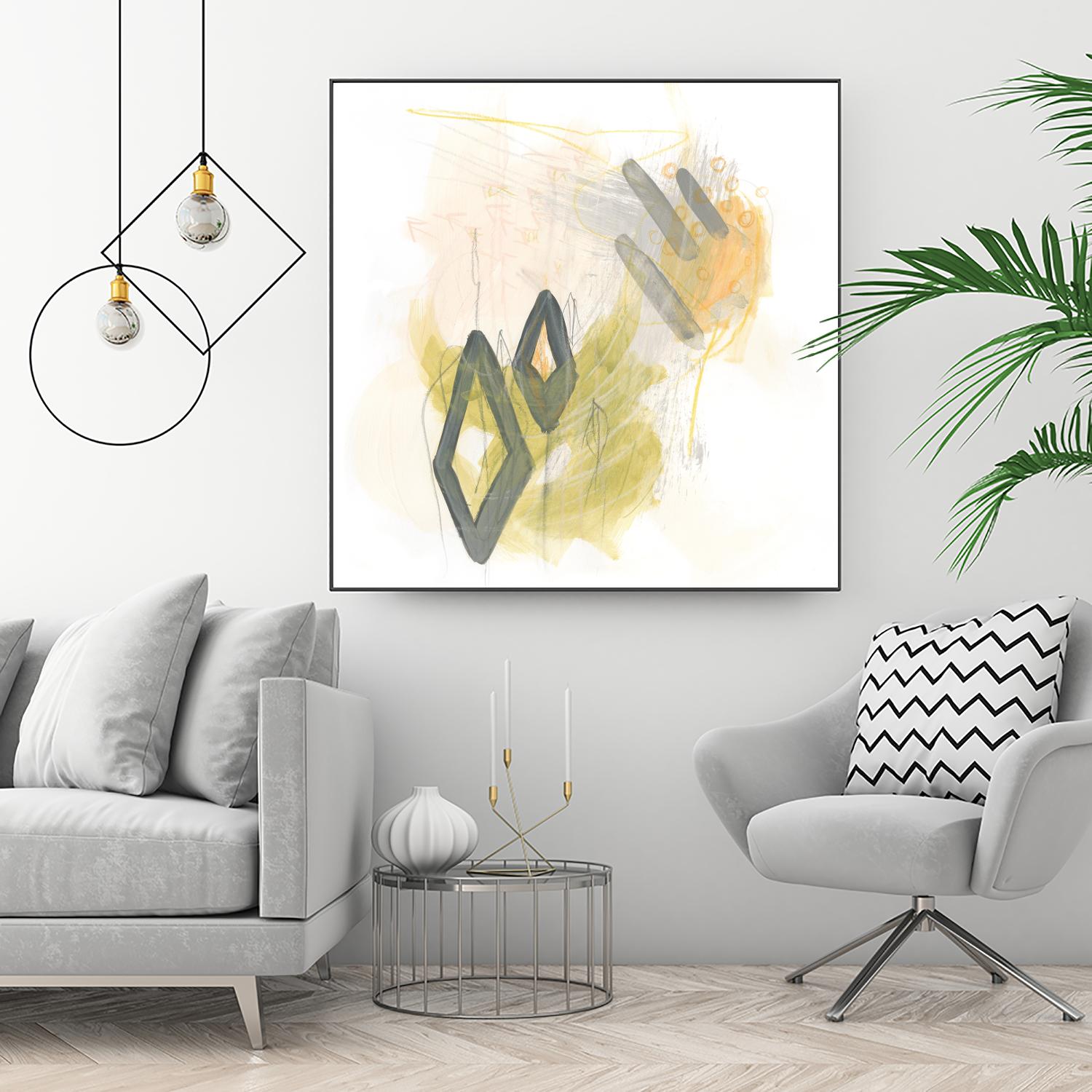 Side Swipe I by June Erica Vess on GIANT ART - yellow abstract