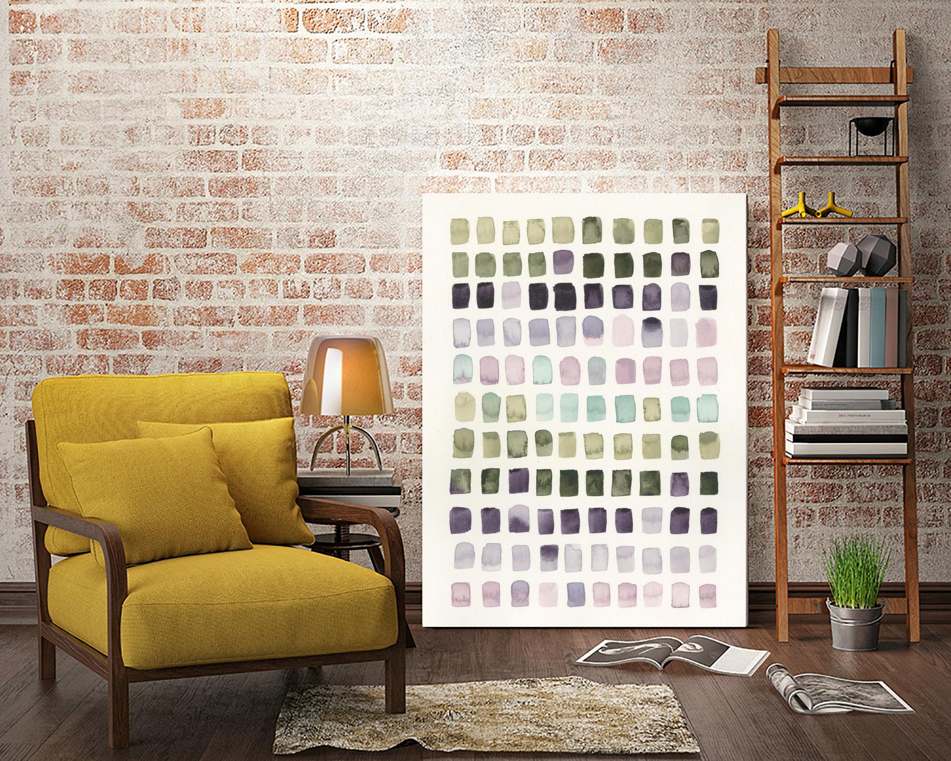 Serene Color Swatches I by Grace Popp on GIANT ART - pink abstract
