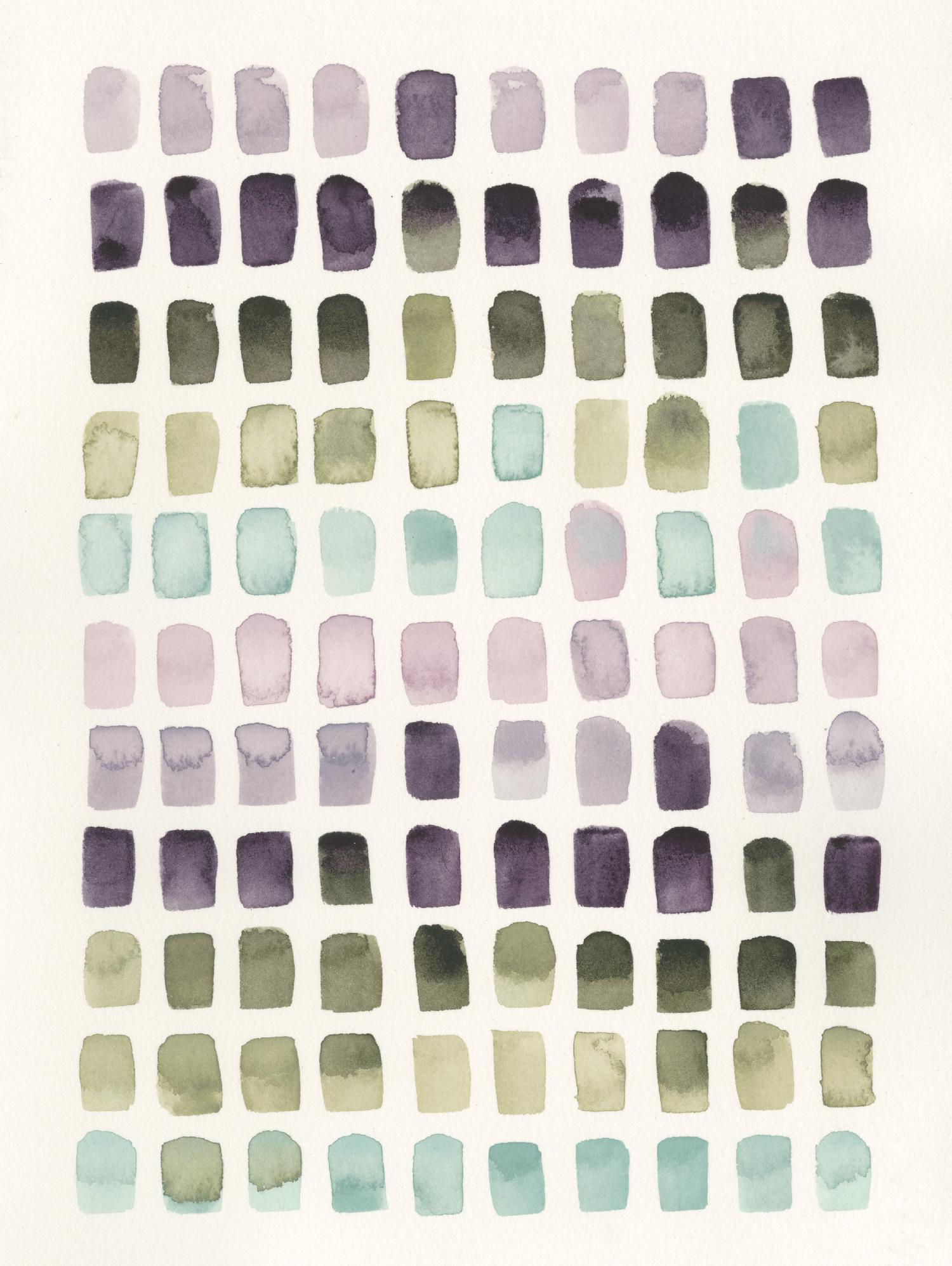 Serene Color Swatches II by Grace Popp on GIANT ART - pink abstract