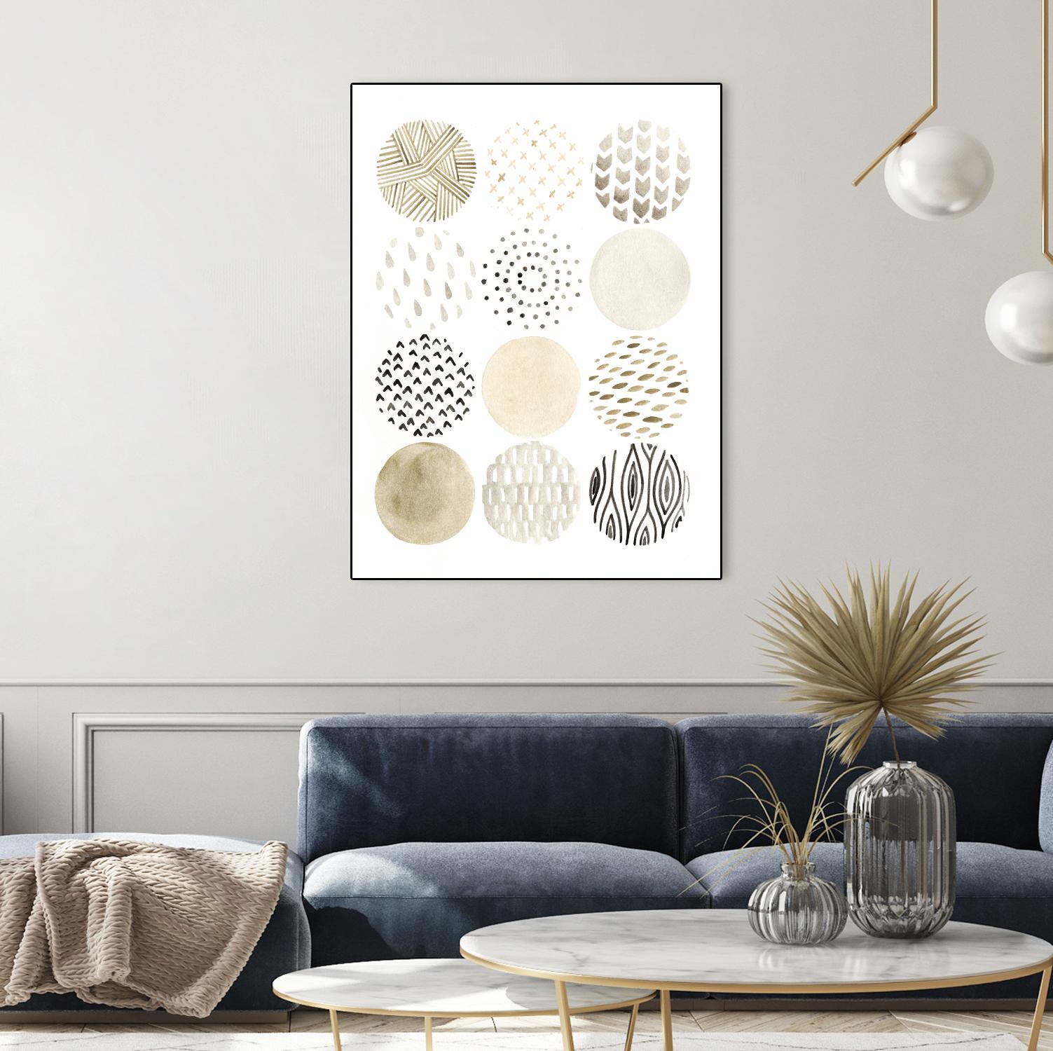 Neutral Pattern Play I by June Erica Vess on GIANT ART - brown abstract