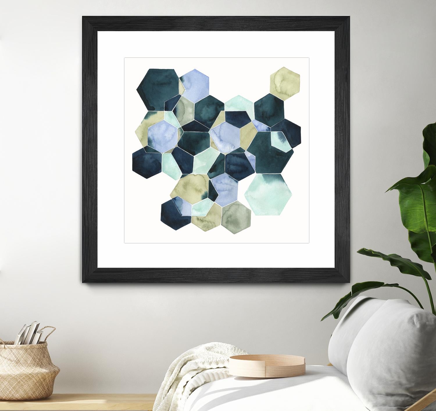 Crystallize II by Grace Popp on GIANT ART - green abstract