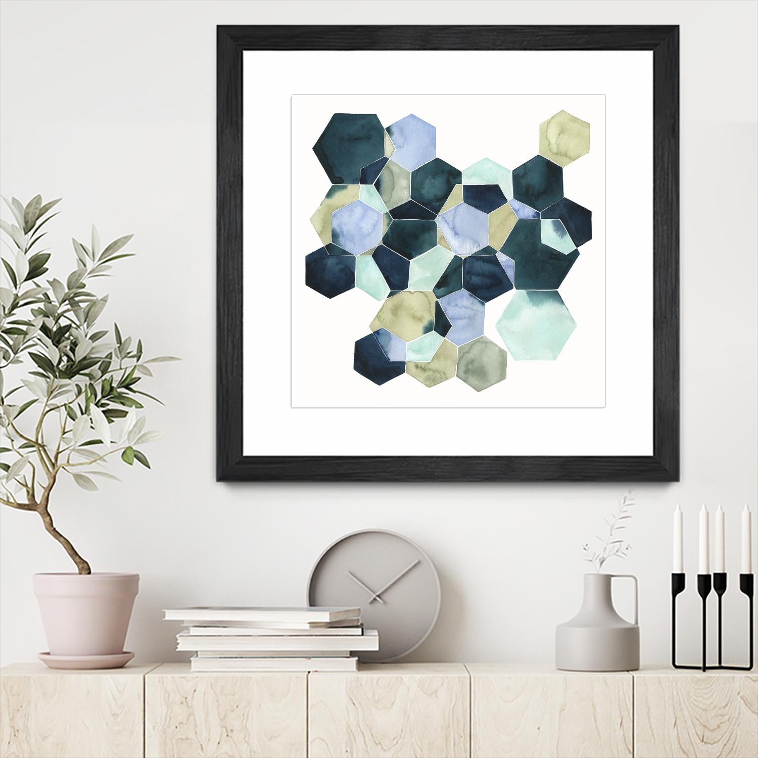 Crystallize II by Grace Popp on GIANT ART - green abstract