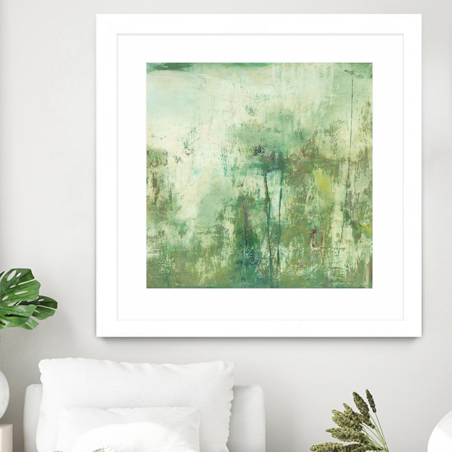 Down by the River II by Jodi Fuchs on GIANT ART - green abstract