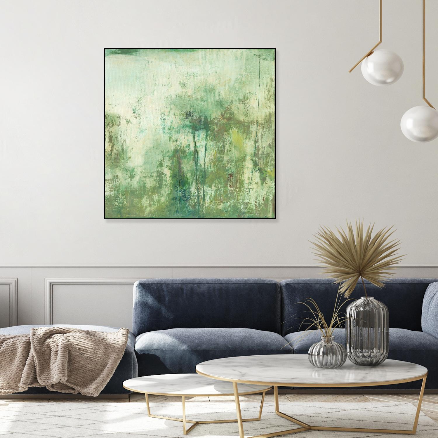 Down by the River II by Jodi Fuchs on GIANT ART - green abstract