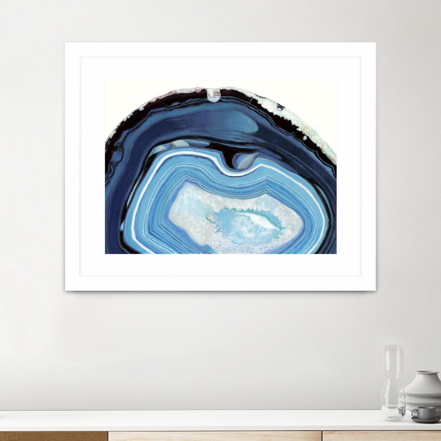 Agate Studies I by Naomi McCavitt on GIANT ART - blue abstract