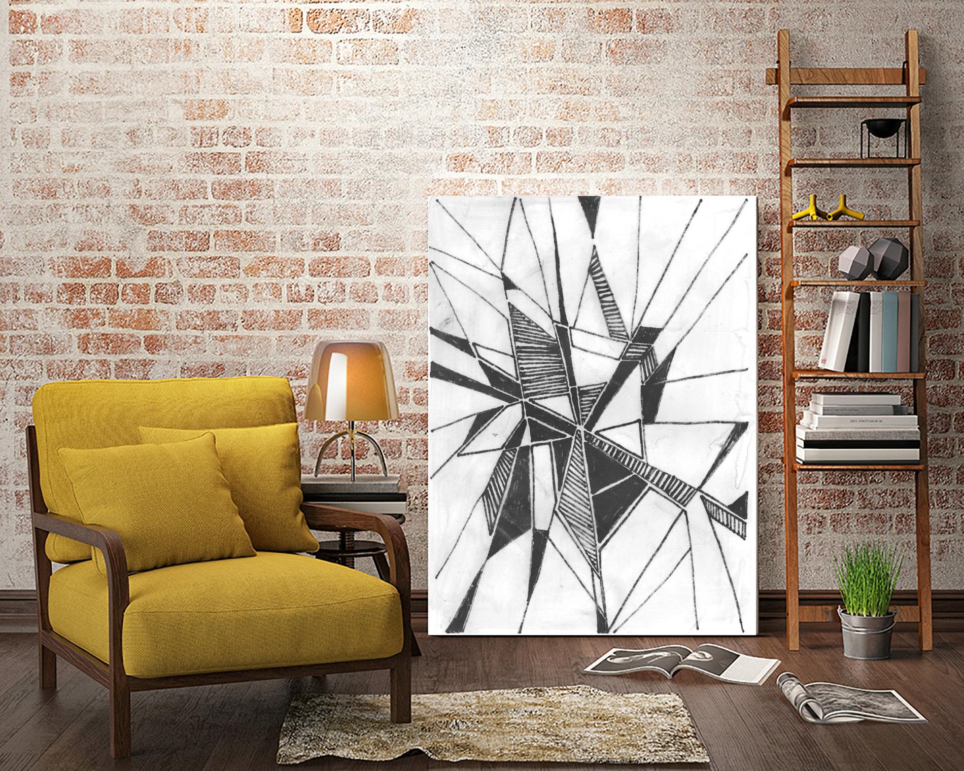 Symbol Imprint II by June Erica Vess on GIANT ART - black abstract
