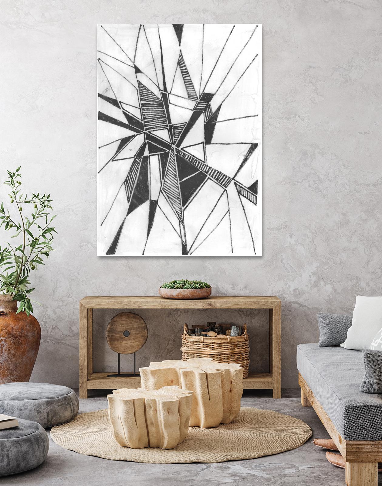 Symbol Imprint II by June Erica Vess on GIANT ART - black abstract