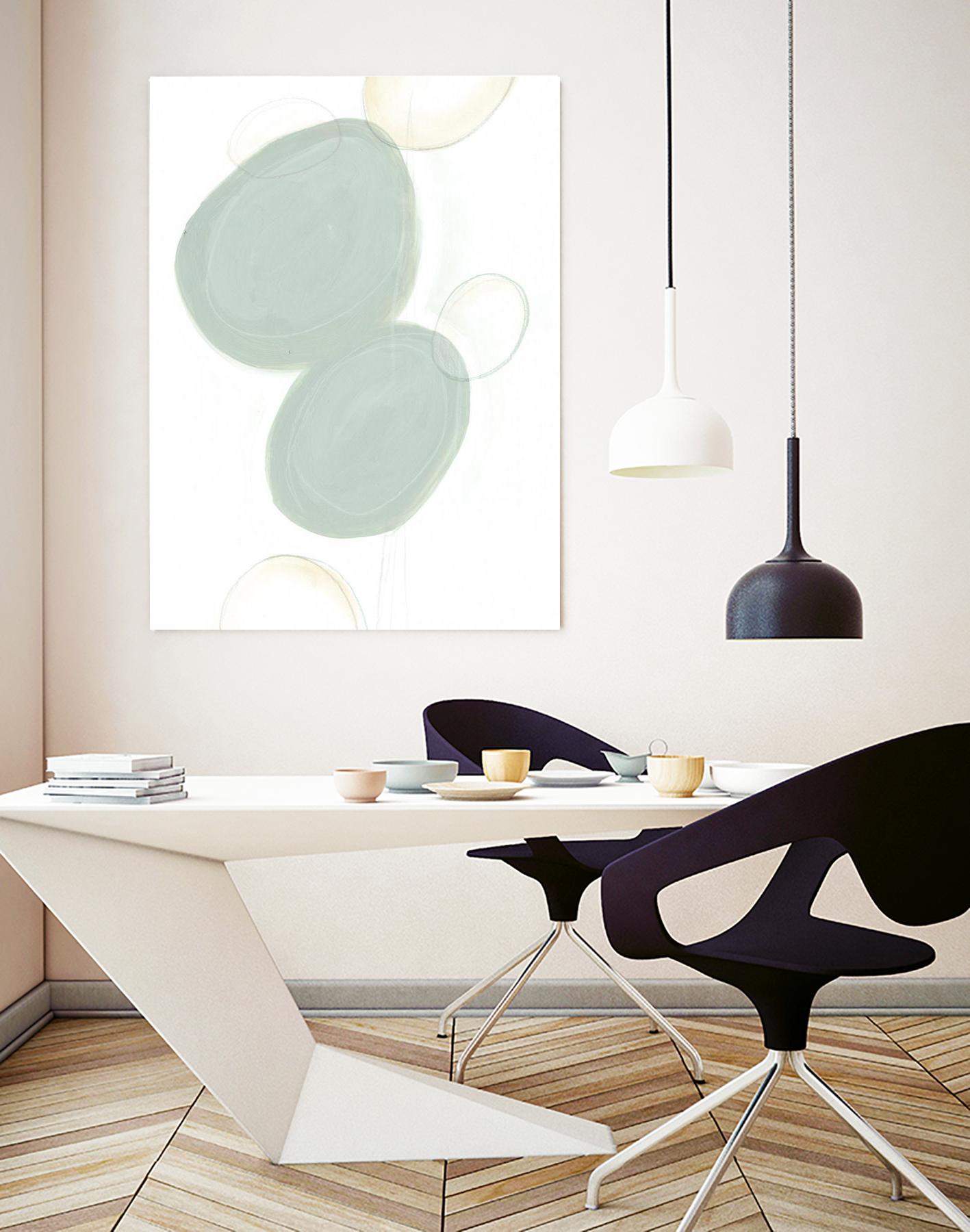 Implied Motif I by June Erica Vess on GIANT ART - green abstract