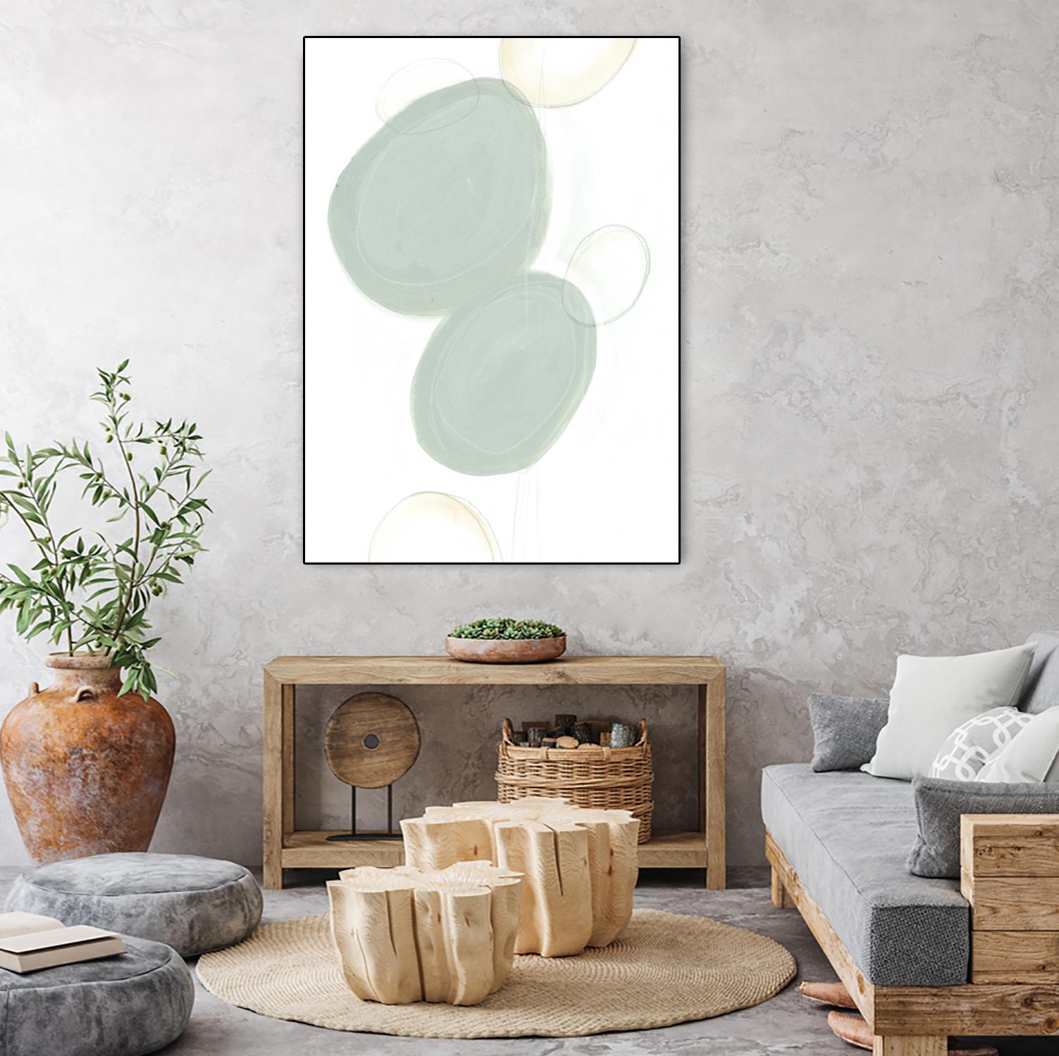 Implied Motif I by June Erica Vess on GIANT ART - green abstract