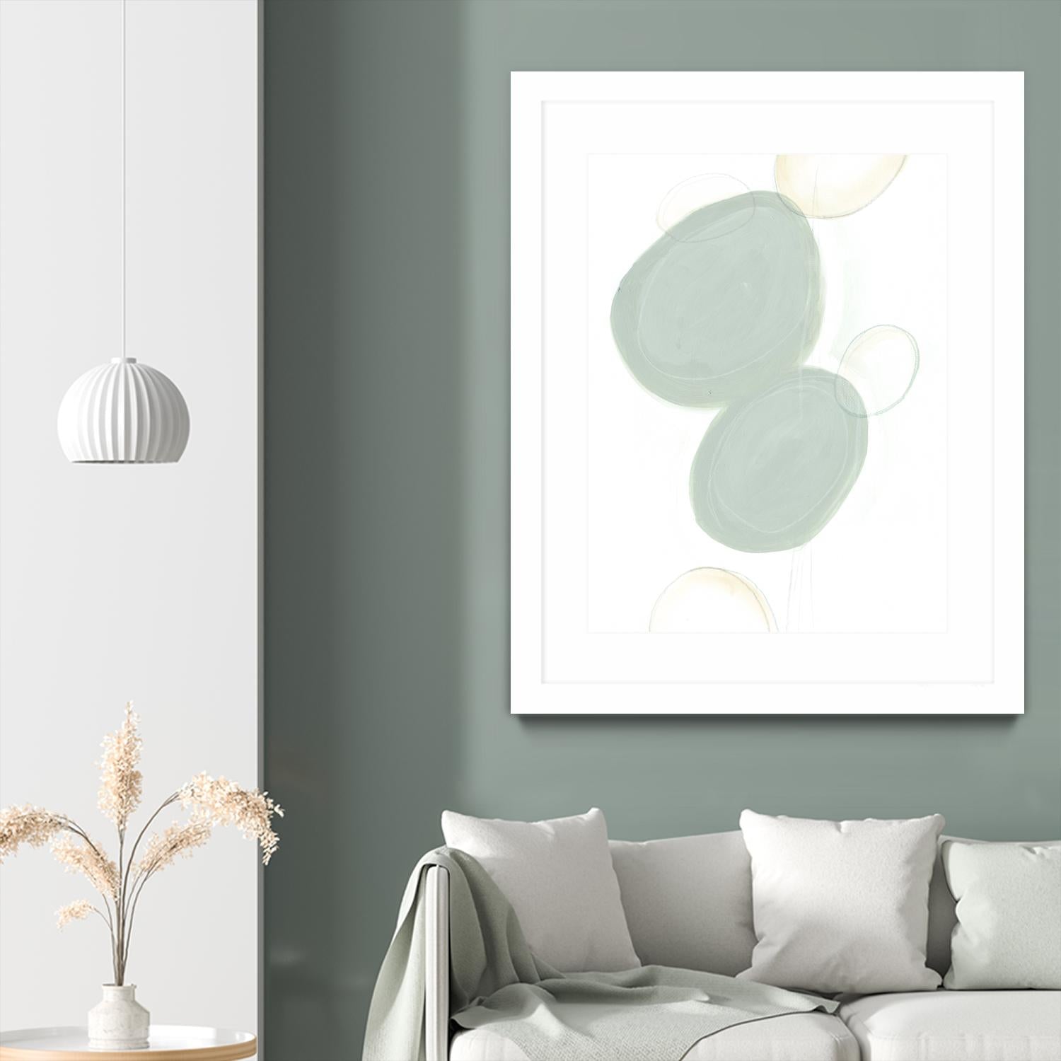 Implied Motif I by June Erica Vess on GIANT ART - green abstract