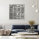 Stripe Block Prints II by Grace Popp on GIANT ART - black abstract