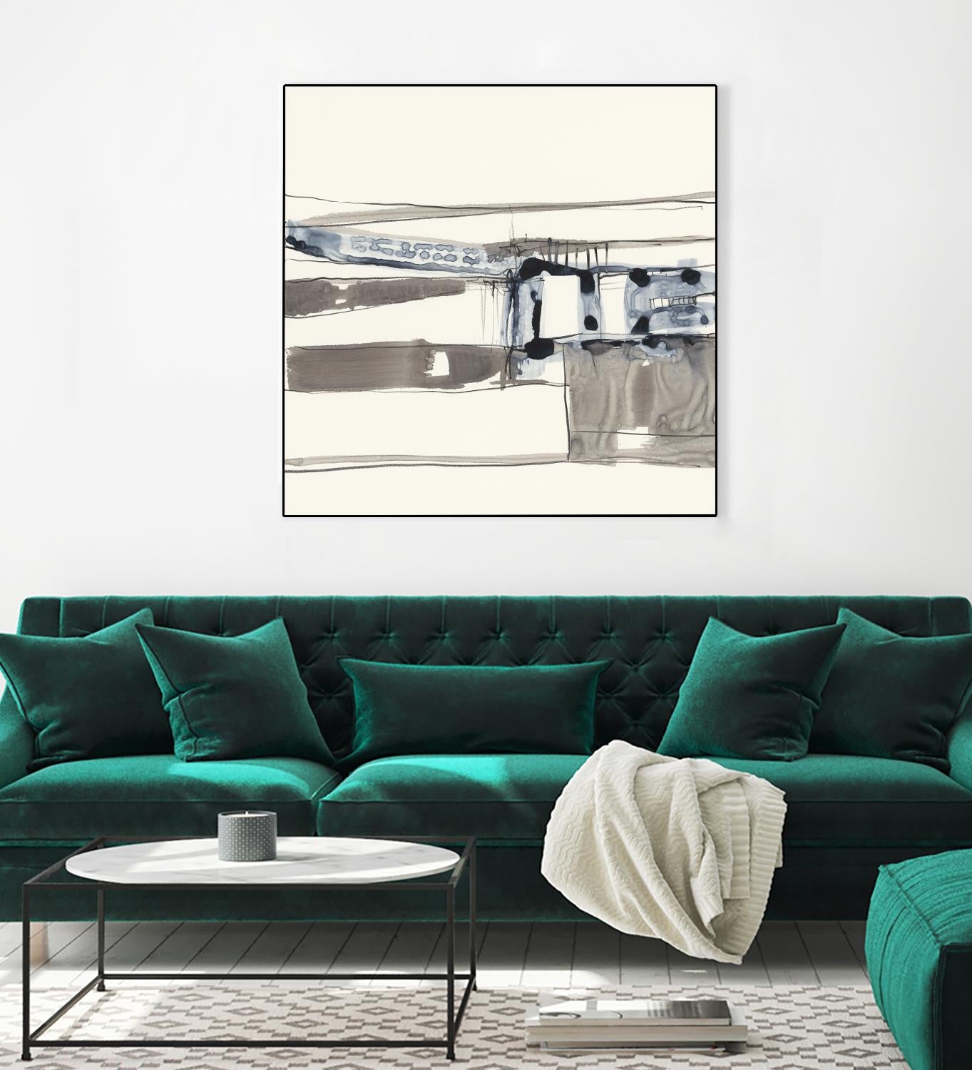 Stark Lines II by Jennifer Goldberger on GIANT ART - abstract