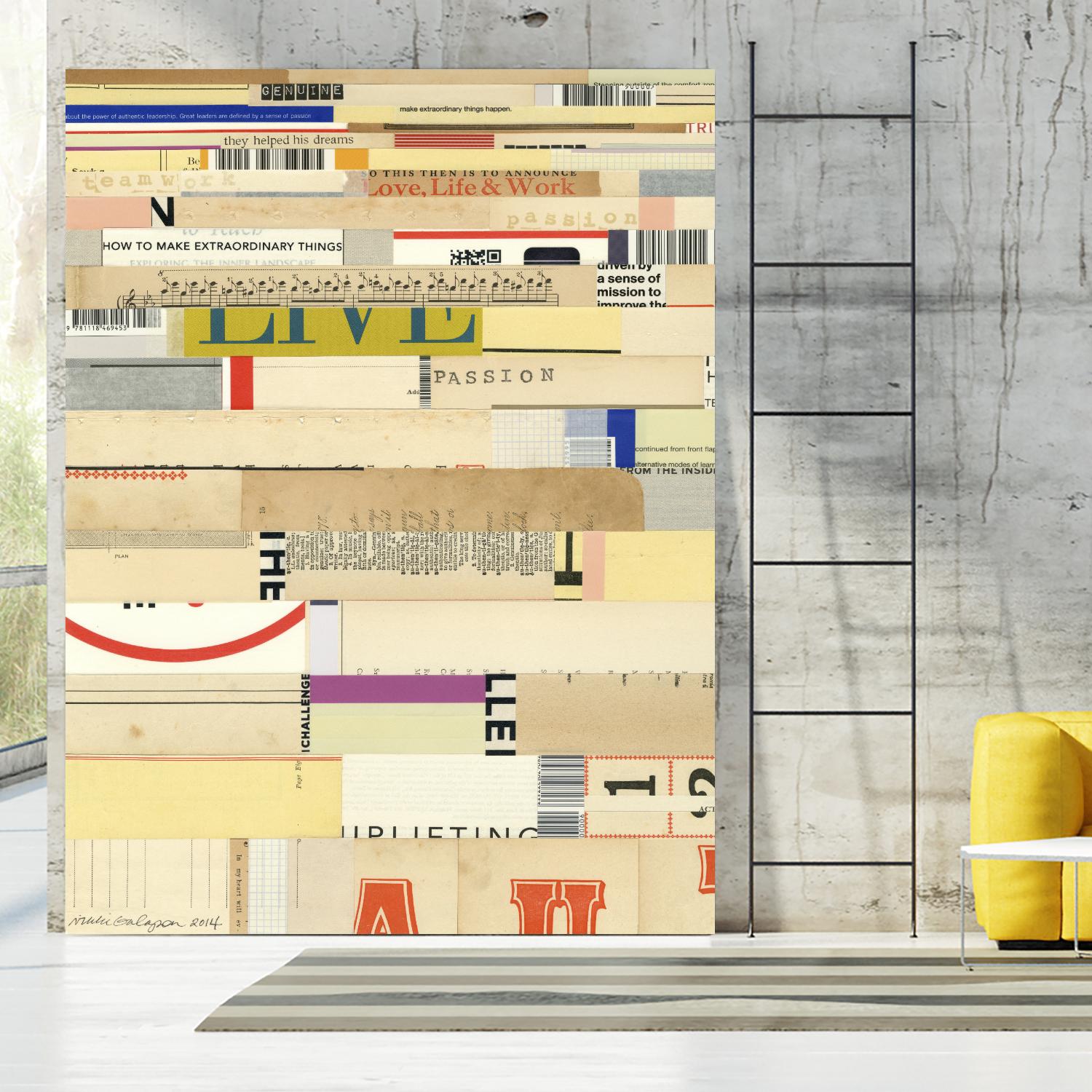 True II by Nikki Galapon on GIANT ART - yellow abstract