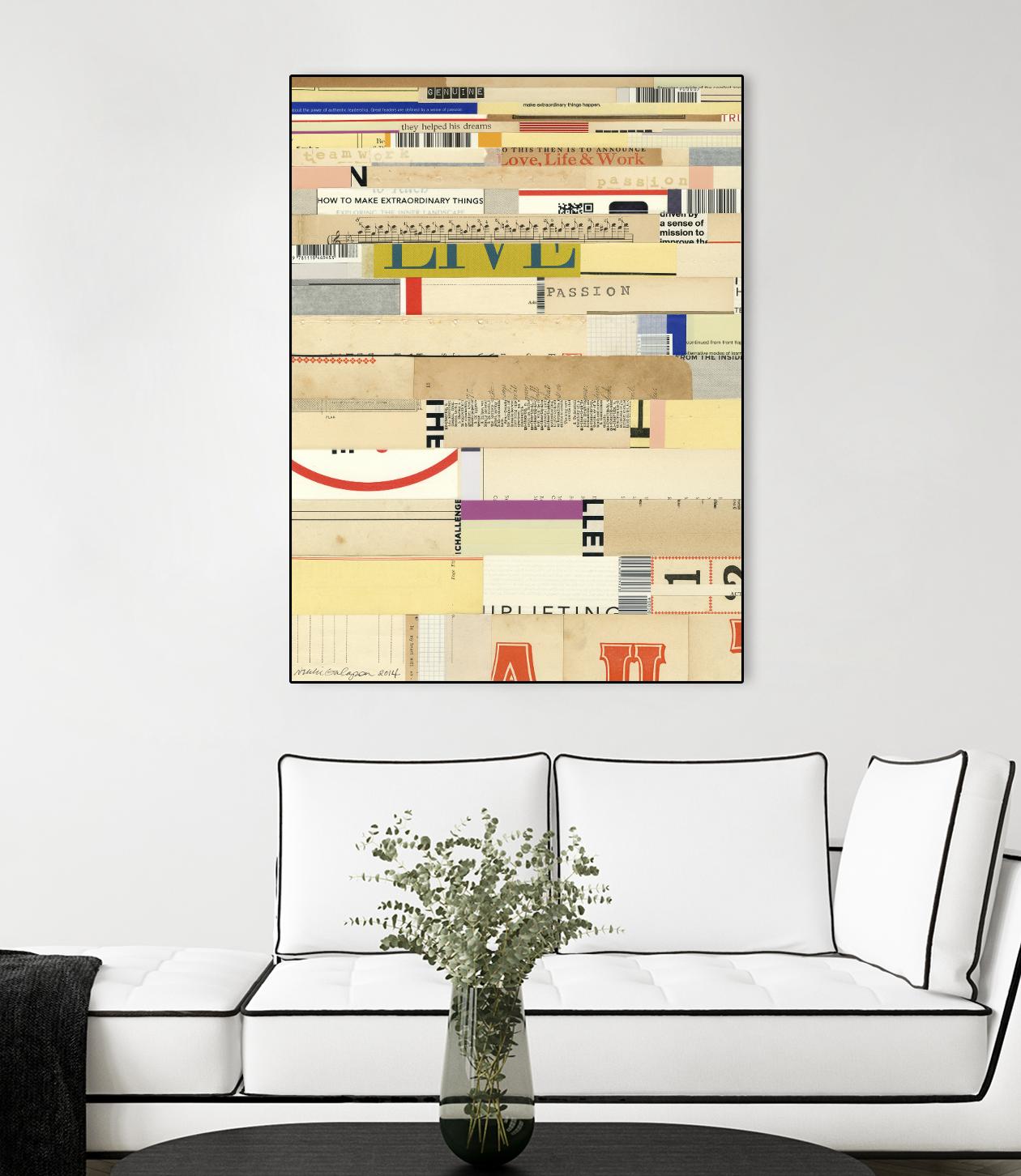 True II by Nikki Galapon on GIANT ART - yellow abstract