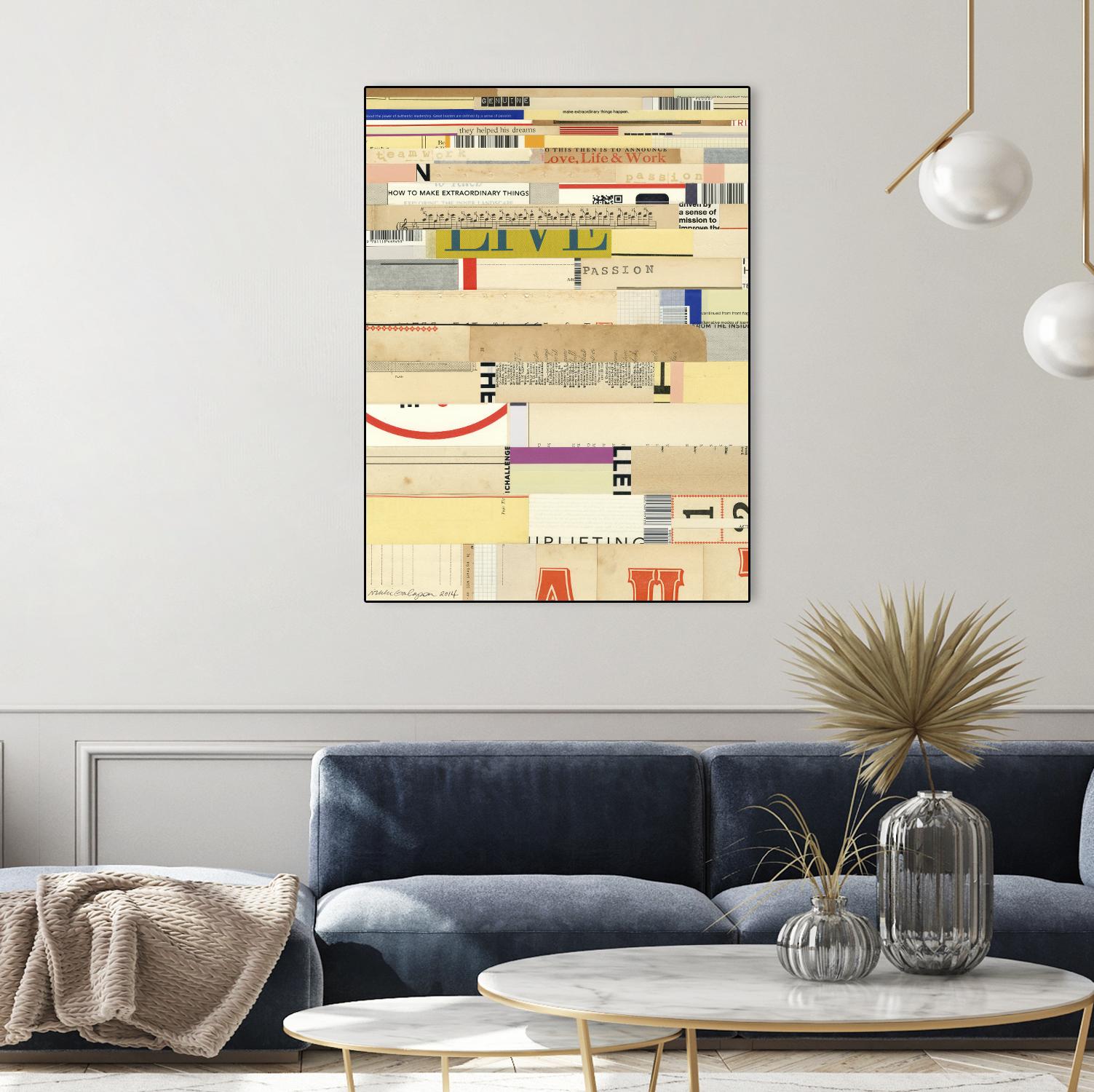 True II by Nikki Galapon on GIANT ART - yellow abstract