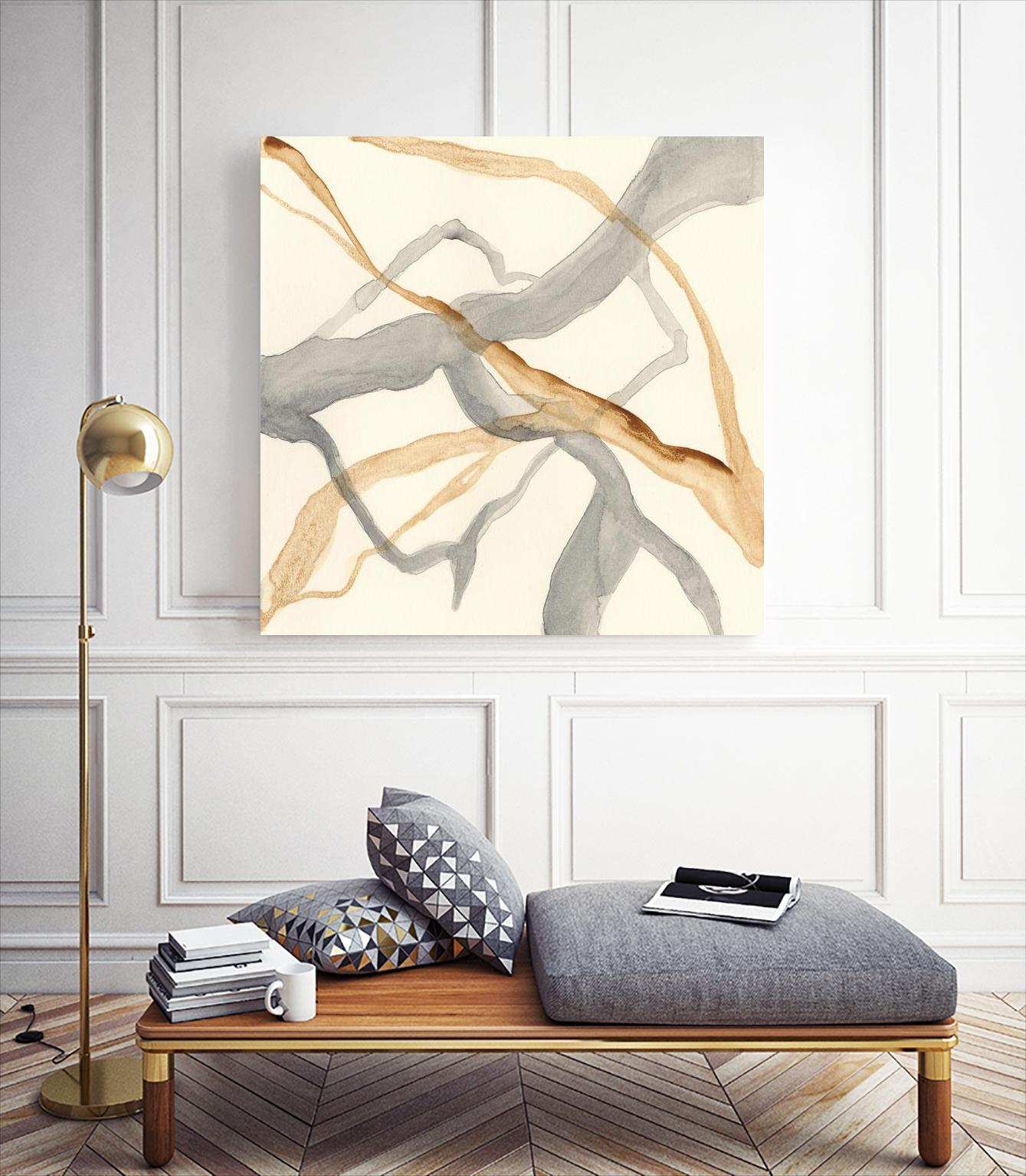 Rivulets II by Ren�e W. Stramel on GIANT ART - brown abstract