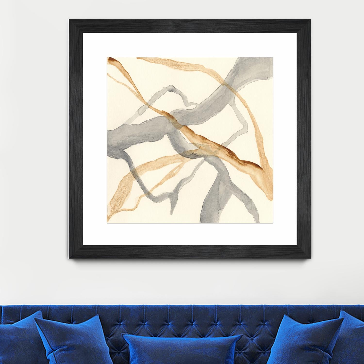 Rivulets II by Ren�e W. Stramel on GIANT ART - brown abstract