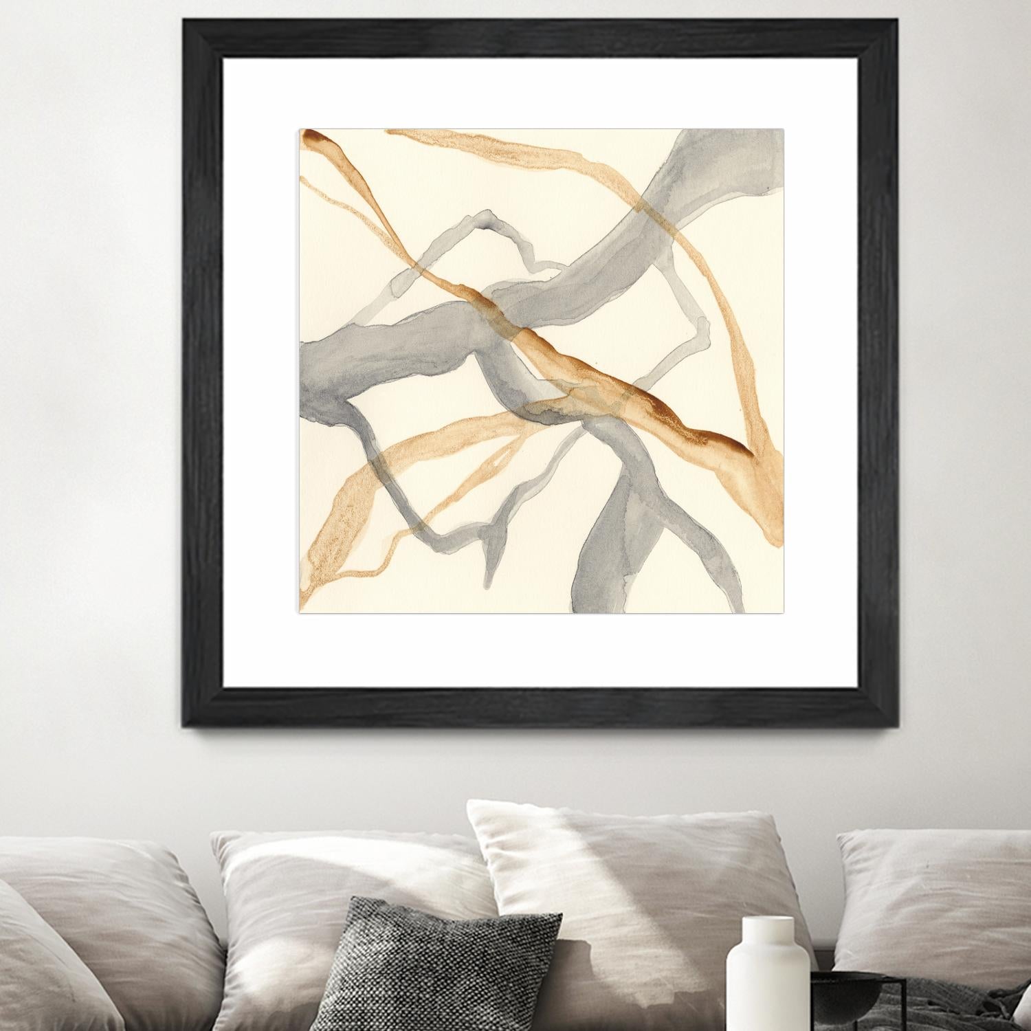 Rivulets II by Ren�e W. Stramel on GIANT ART - brown abstract