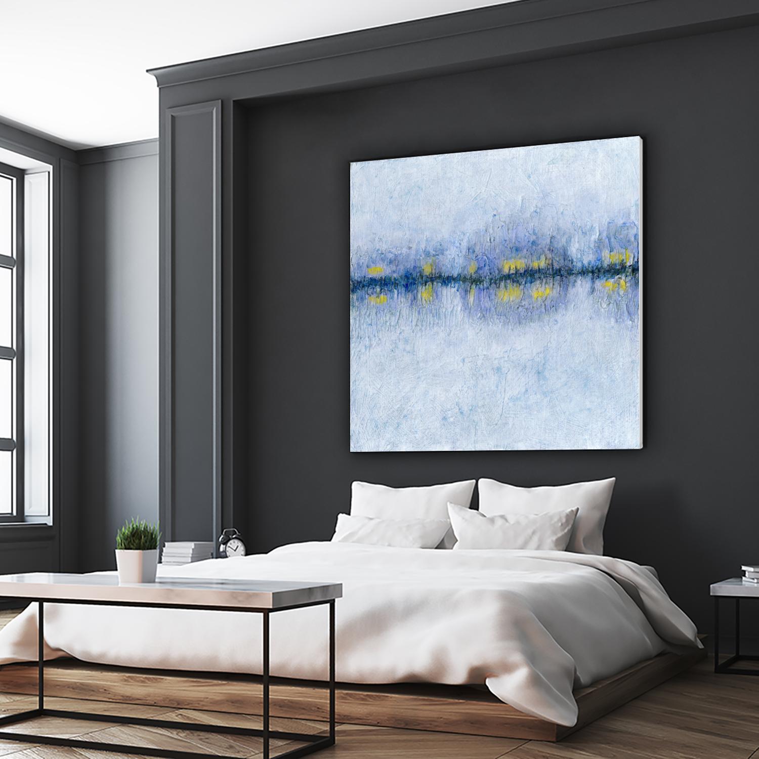 Across the Way I by Ren�e W. Stramel on GIANT ART - blue abstract