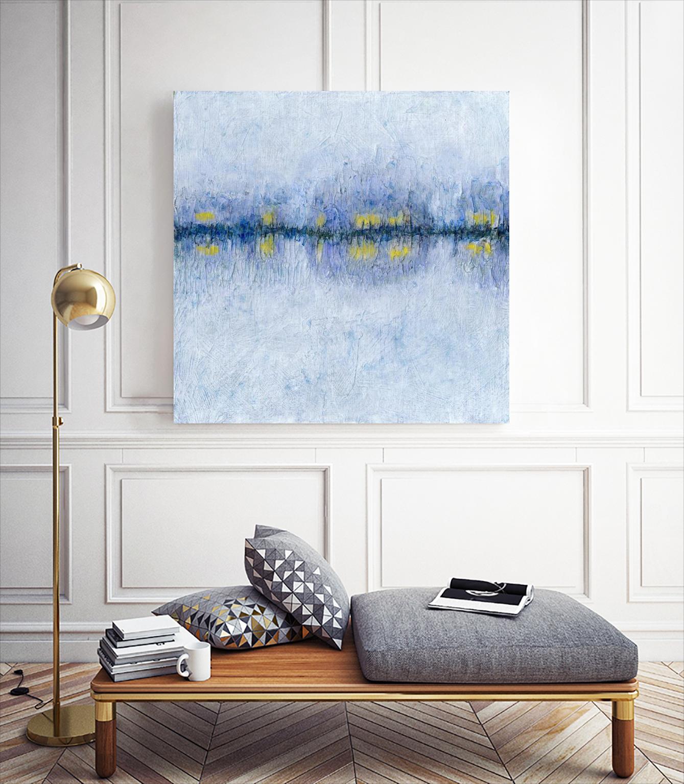 Across the Way I by Ren�e W. Stramel on GIANT ART - blue abstract