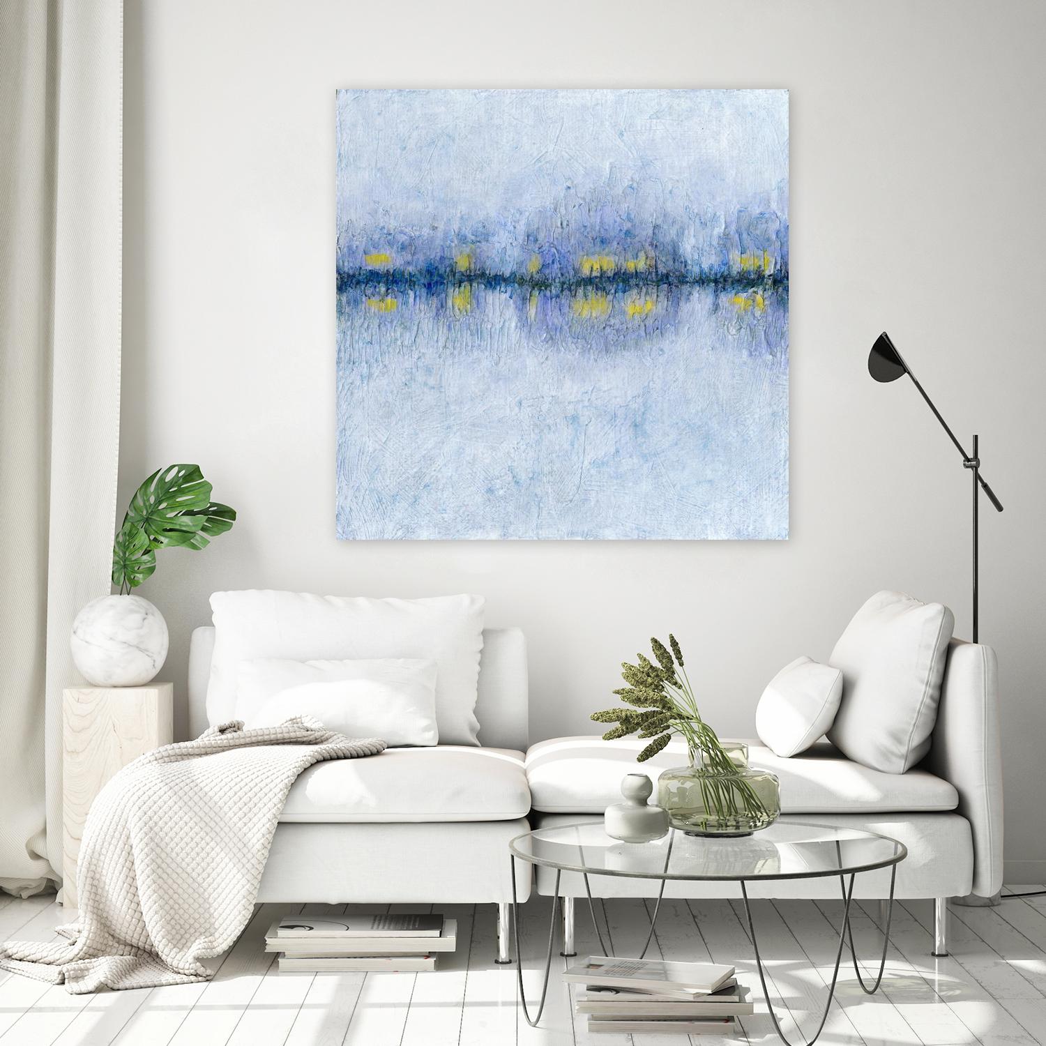 Across the Way I by Ren�e W. Stramel on GIANT ART - blue abstract