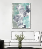 Descending Orbs I by Jennifer Goldberger on GIANT ART - blue abstract