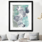 Descending Orbs I by Jennifer Goldberger on GIANT ART - blue abstract