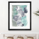 Descending Orbs I by Jennifer Goldberger on GIANT ART - blue abstract