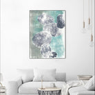 Descending Orbs I by Jennifer Goldberger on GIANT ART - blue abstract