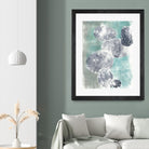 Descending Orbs I by Jennifer Goldberger on GIANT ART - blue abstract