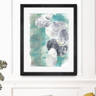 Descending Orbs II by Jennifer Goldberger on GIANT ART - blue abstract