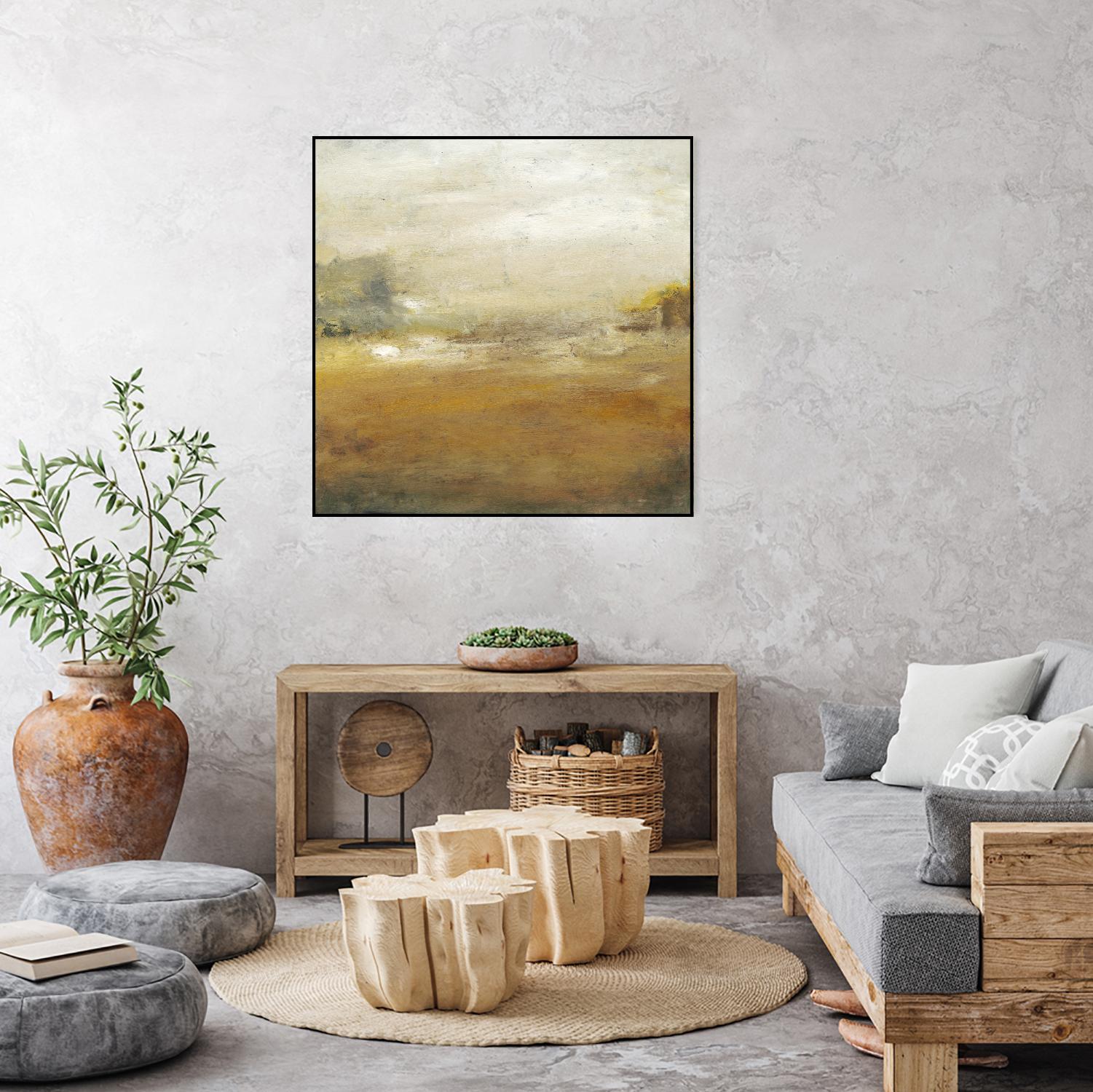 Along the Island II by Sharon Gordon on GIANT ART - yellow sea scene