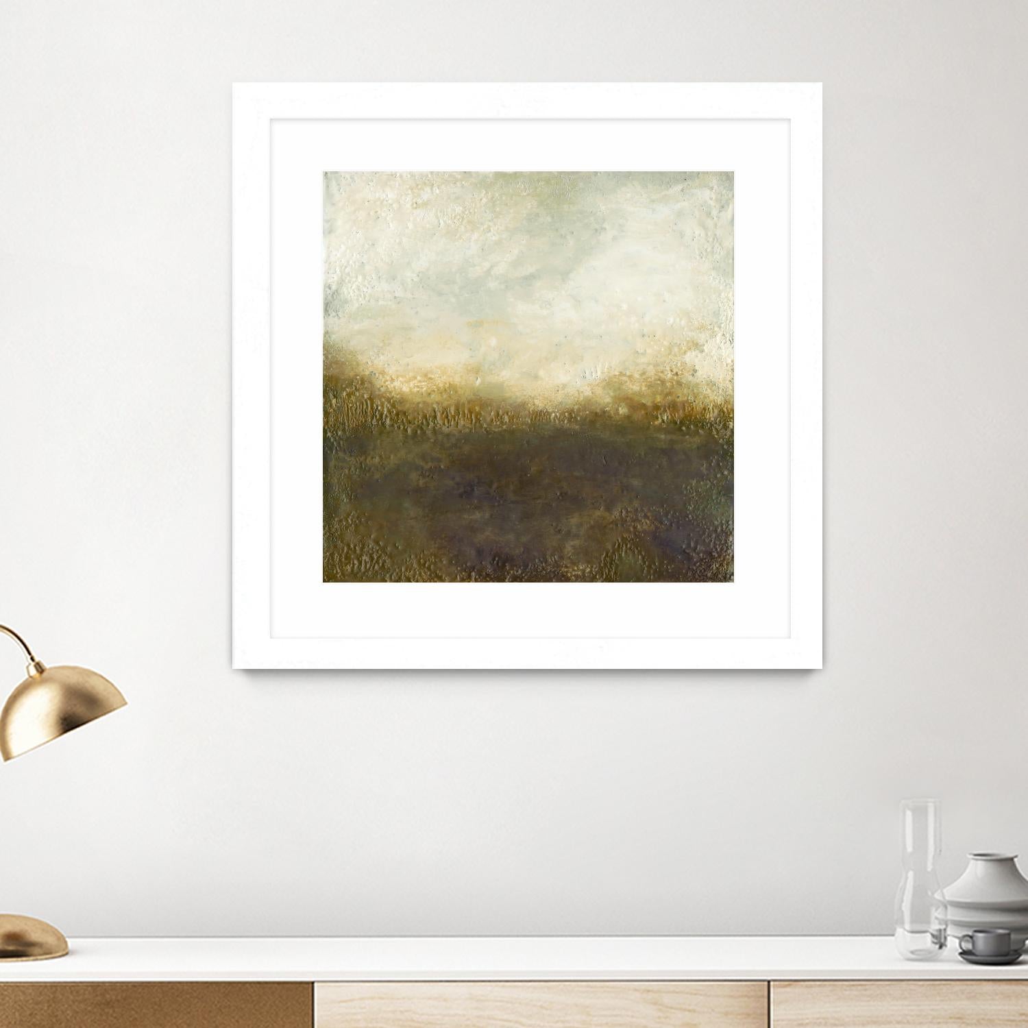 Quiet Marsh III by Sharon Gordon on GIANT ART - brown abstract