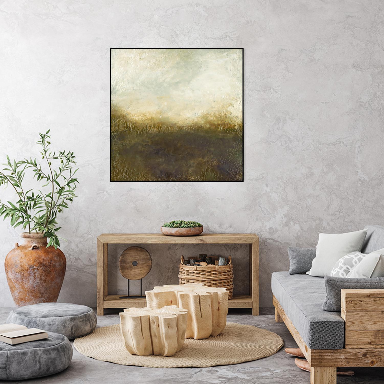Quiet Marsh III by Sharon Gordon on GIANT ART - brown abstract