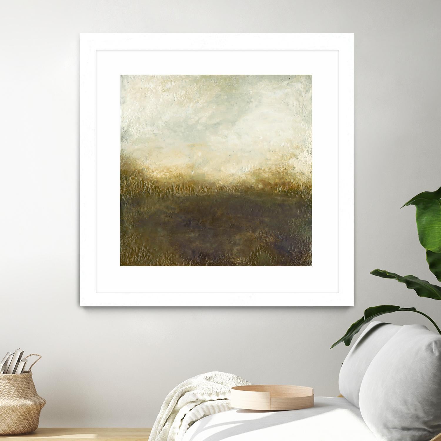Quiet Marsh III by Sharon Gordon on GIANT ART - brown abstract