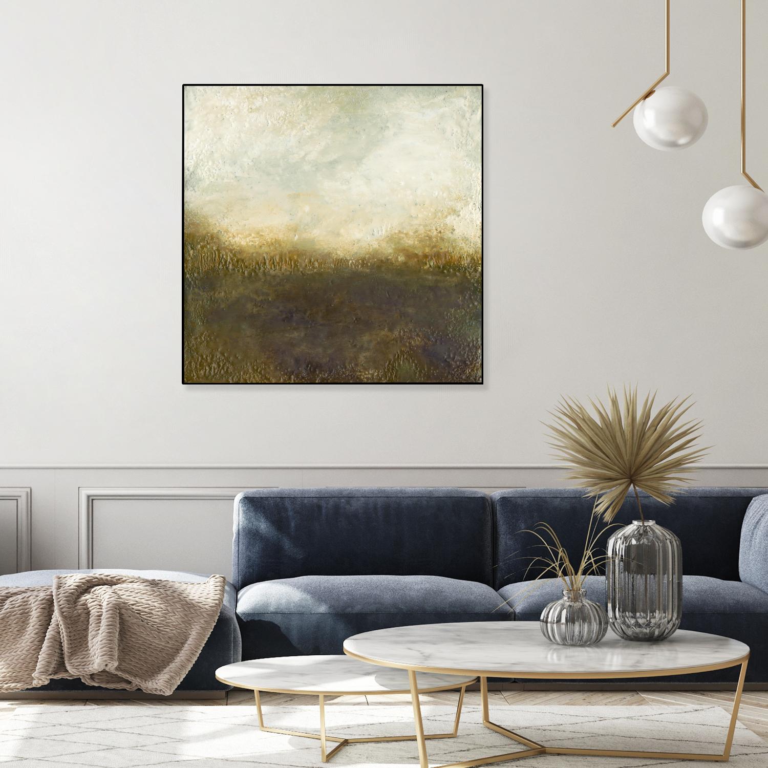 Quiet Marsh III by Sharon Gordon on GIANT ART - brown abstract