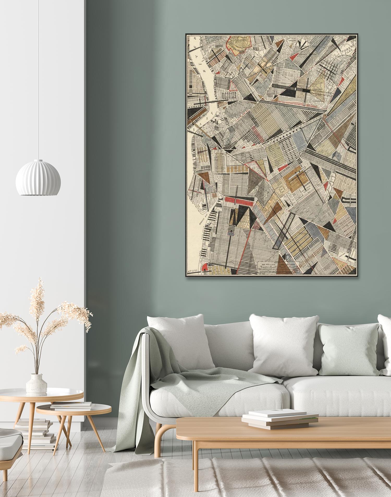 Modern Map of Brooklyn by Nikki Galapon on GIANT ART - maps & flags