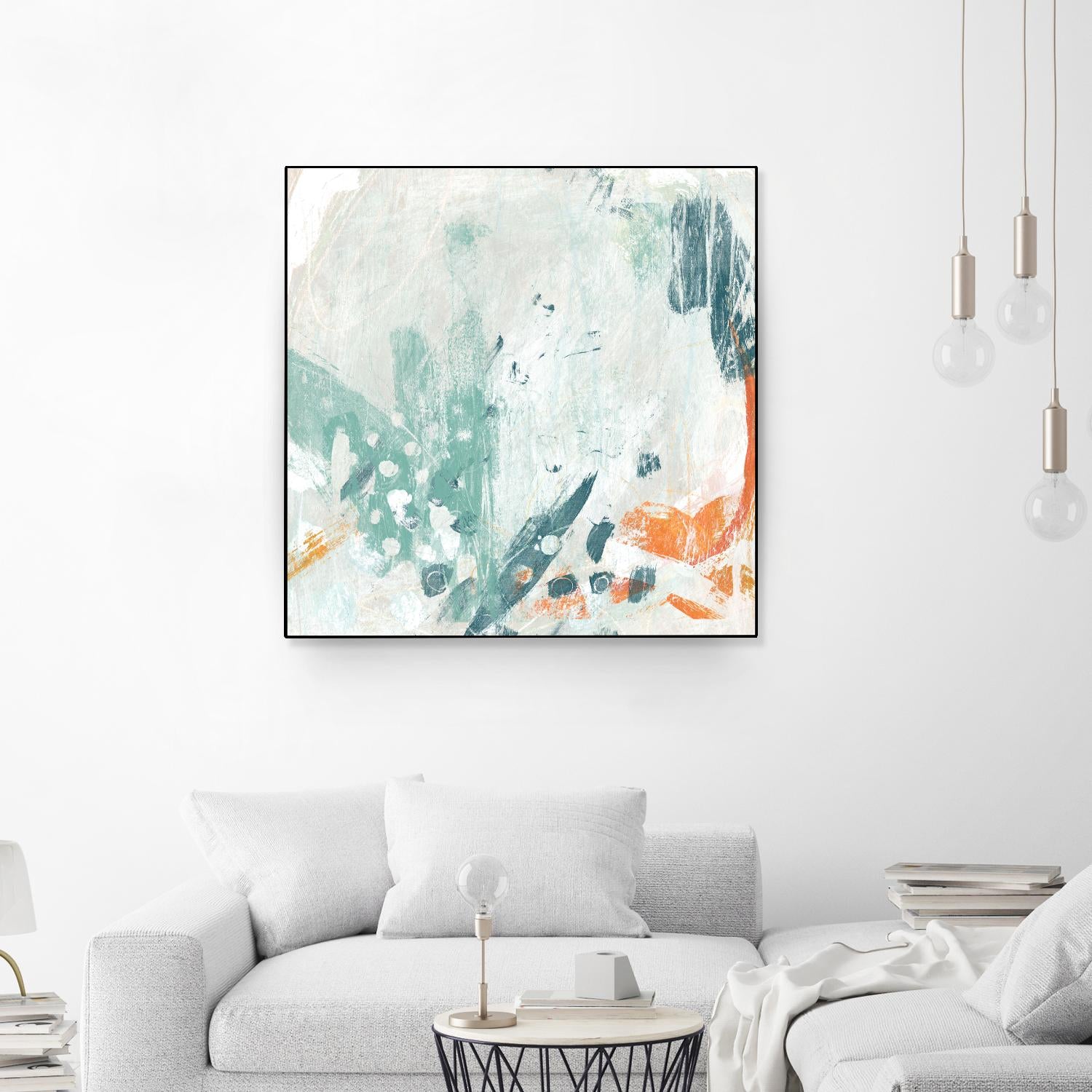 Current Synergy II by June Erica Vess on GIANT ART - green abstract