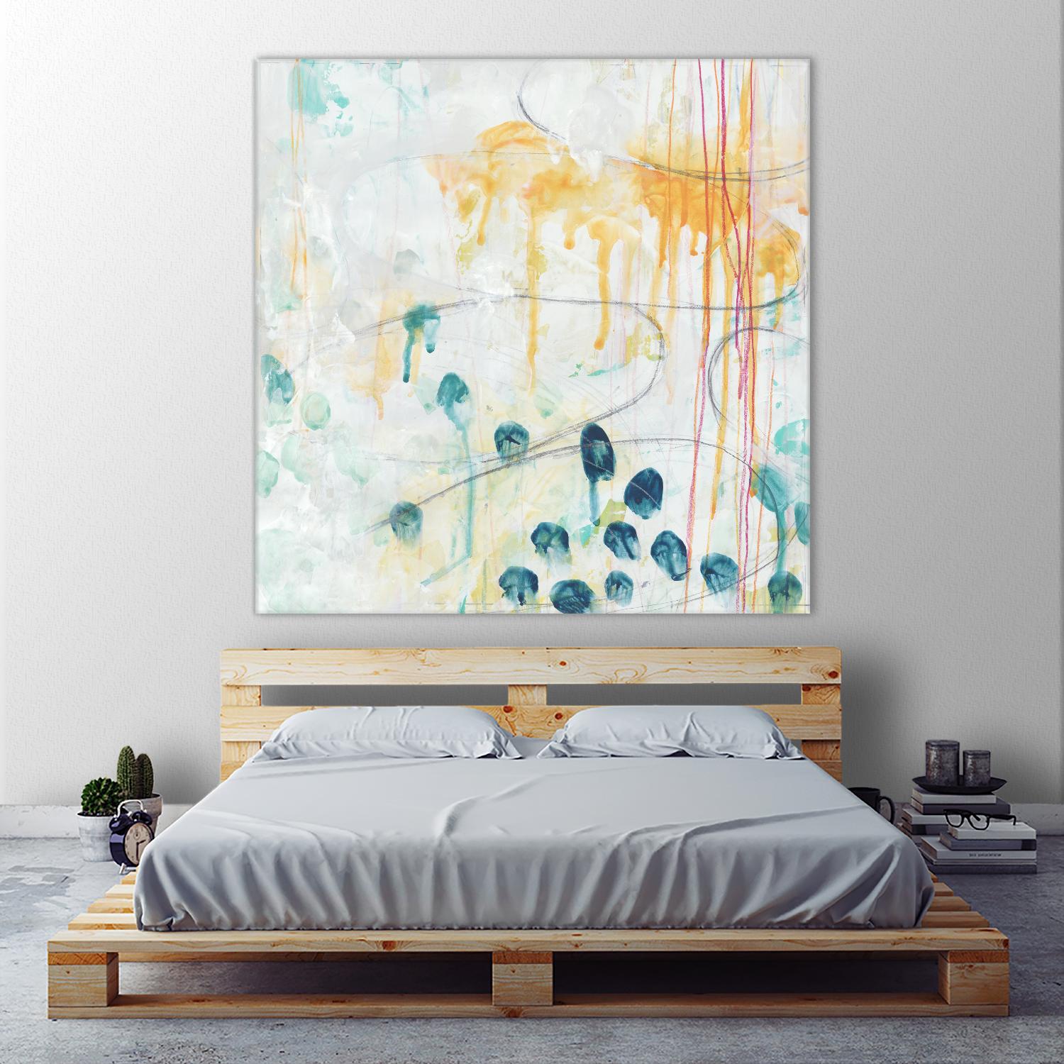 Momentum II by June Erica Vess on GIANT ART - blue abstract
