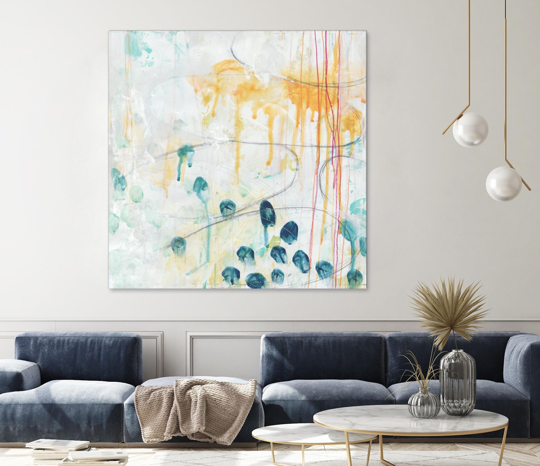 Momentum II by June Erica Vess on GIANT ART - blue abstract