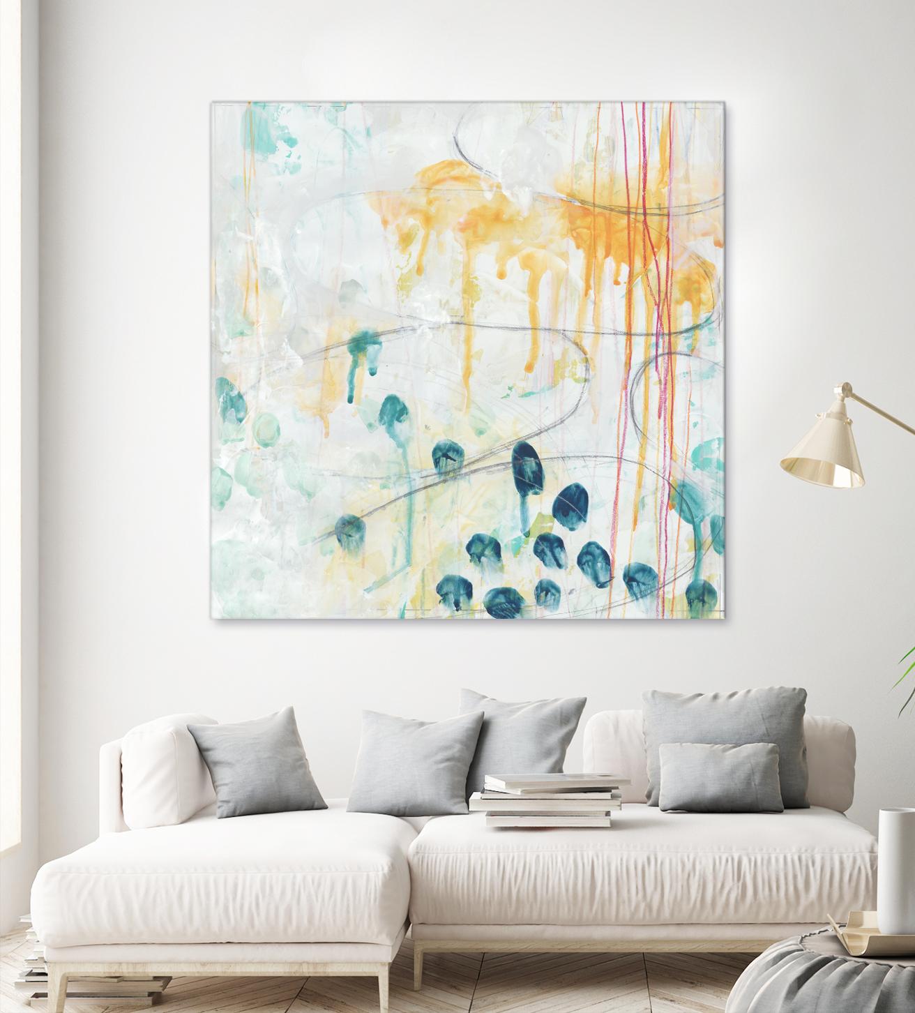 Momentum II by June Erica Vess on GIANT ART - blue abstract