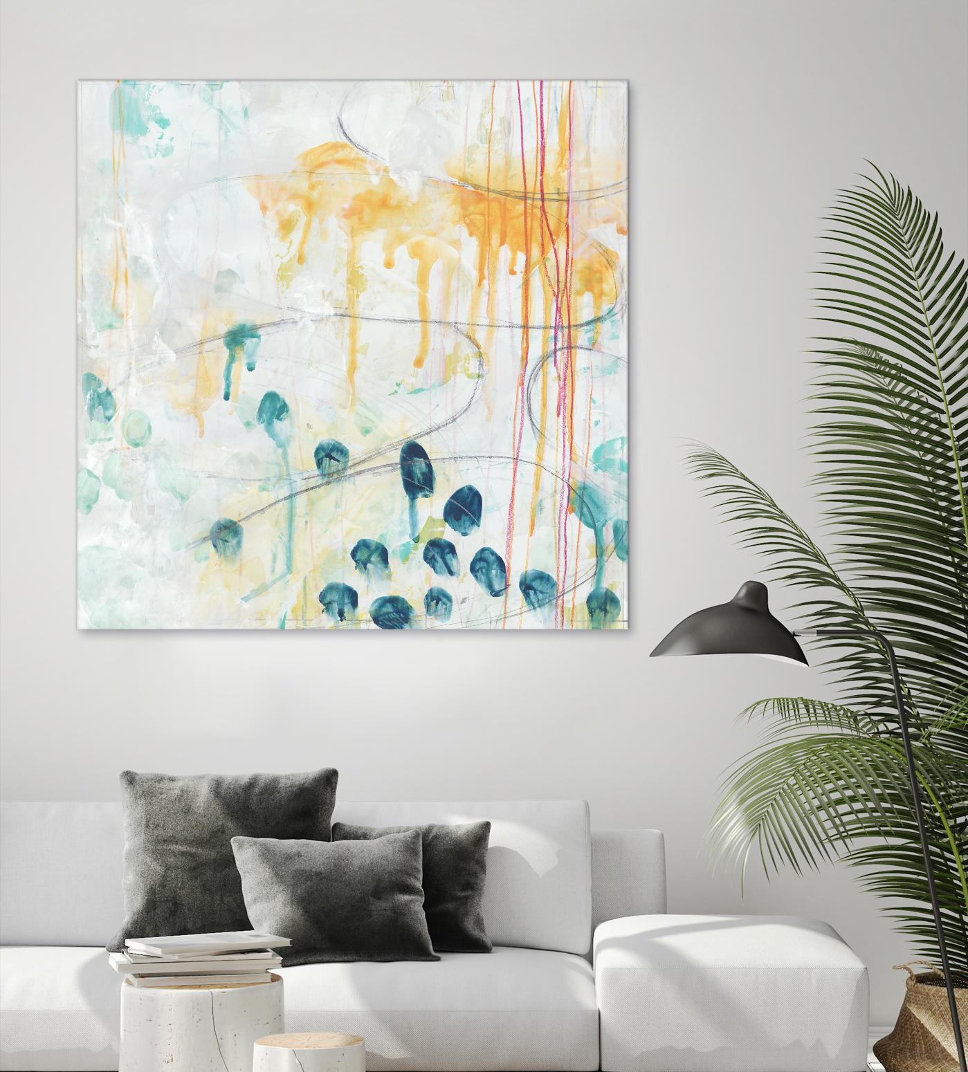 Momentum II by June Erica Vess on GIANT ART - blue abstract