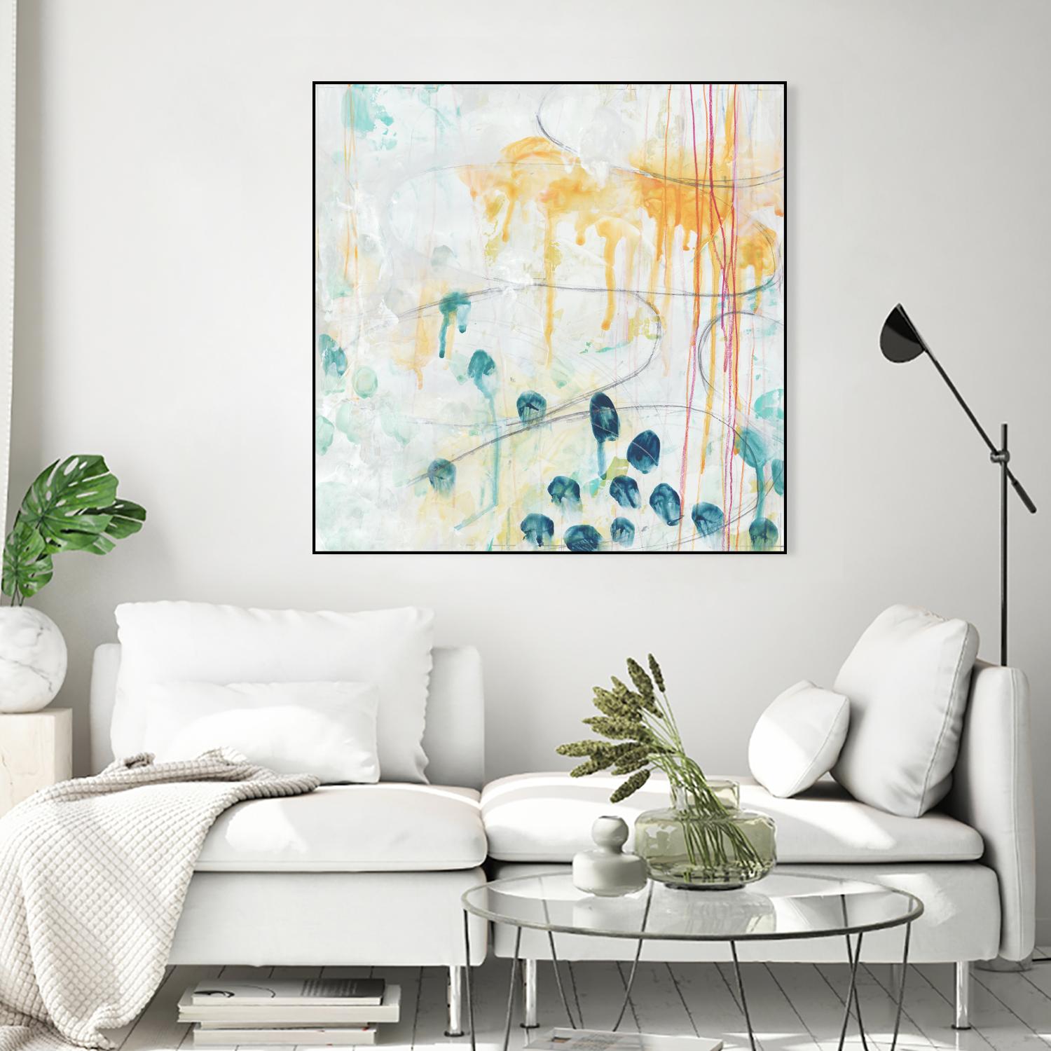 Momentum II by June Erica Vess on GIANT ART - blue abstract
