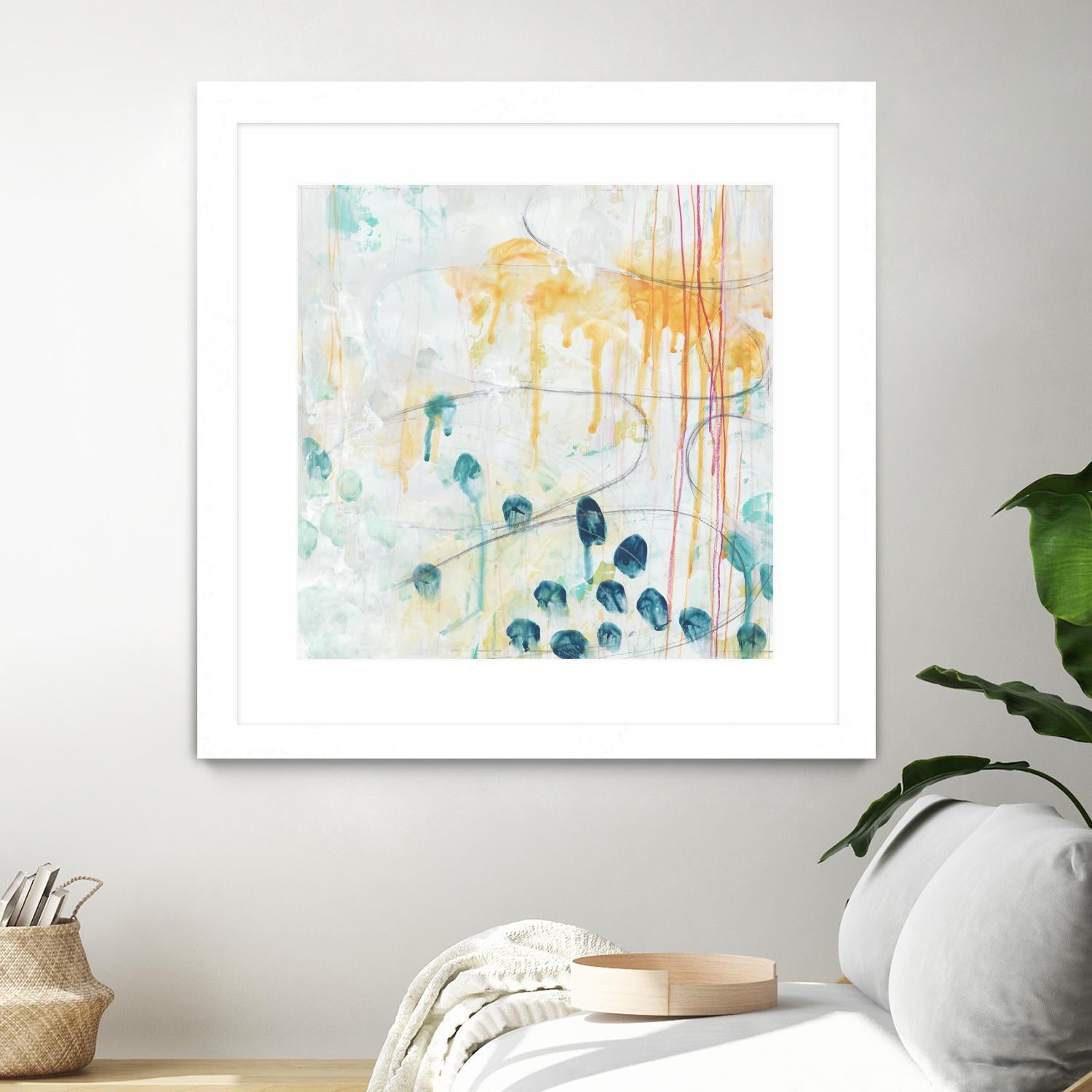 Momentum II by June Erica Vess on GIANT ART - blue abstract