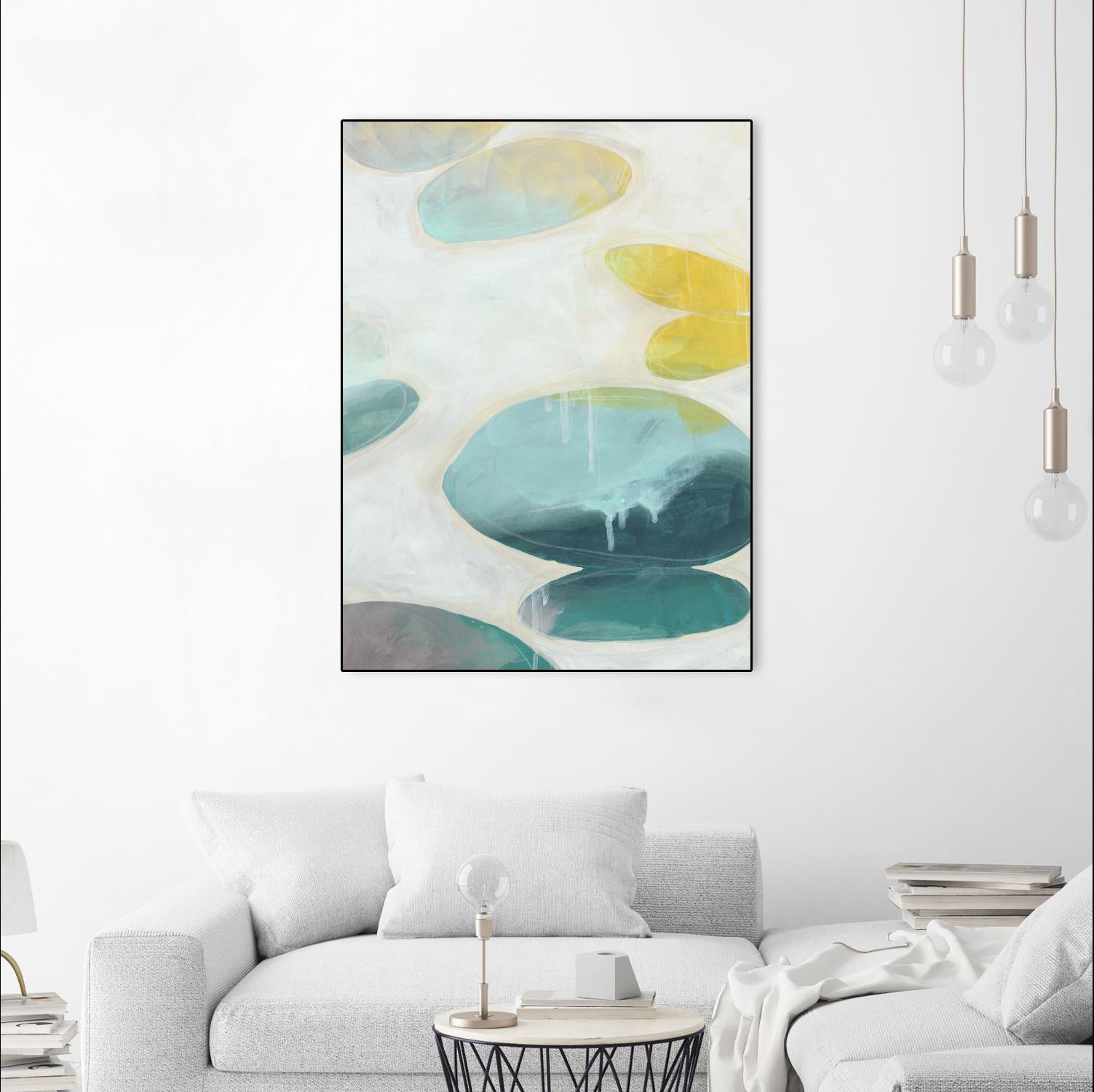 Stacking Stones I by June Erica Vess on GIANT ART - blue abstract