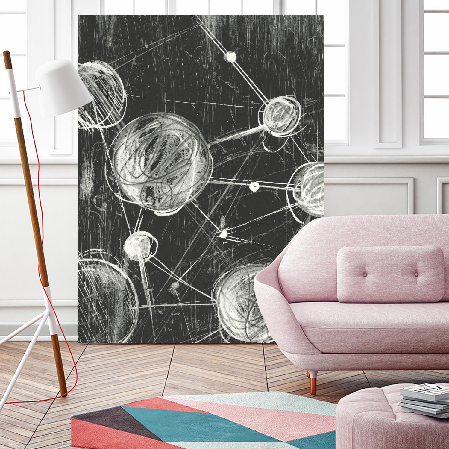 Molecular Fusion I by Ethan Harper on GIANT ART - black abstract