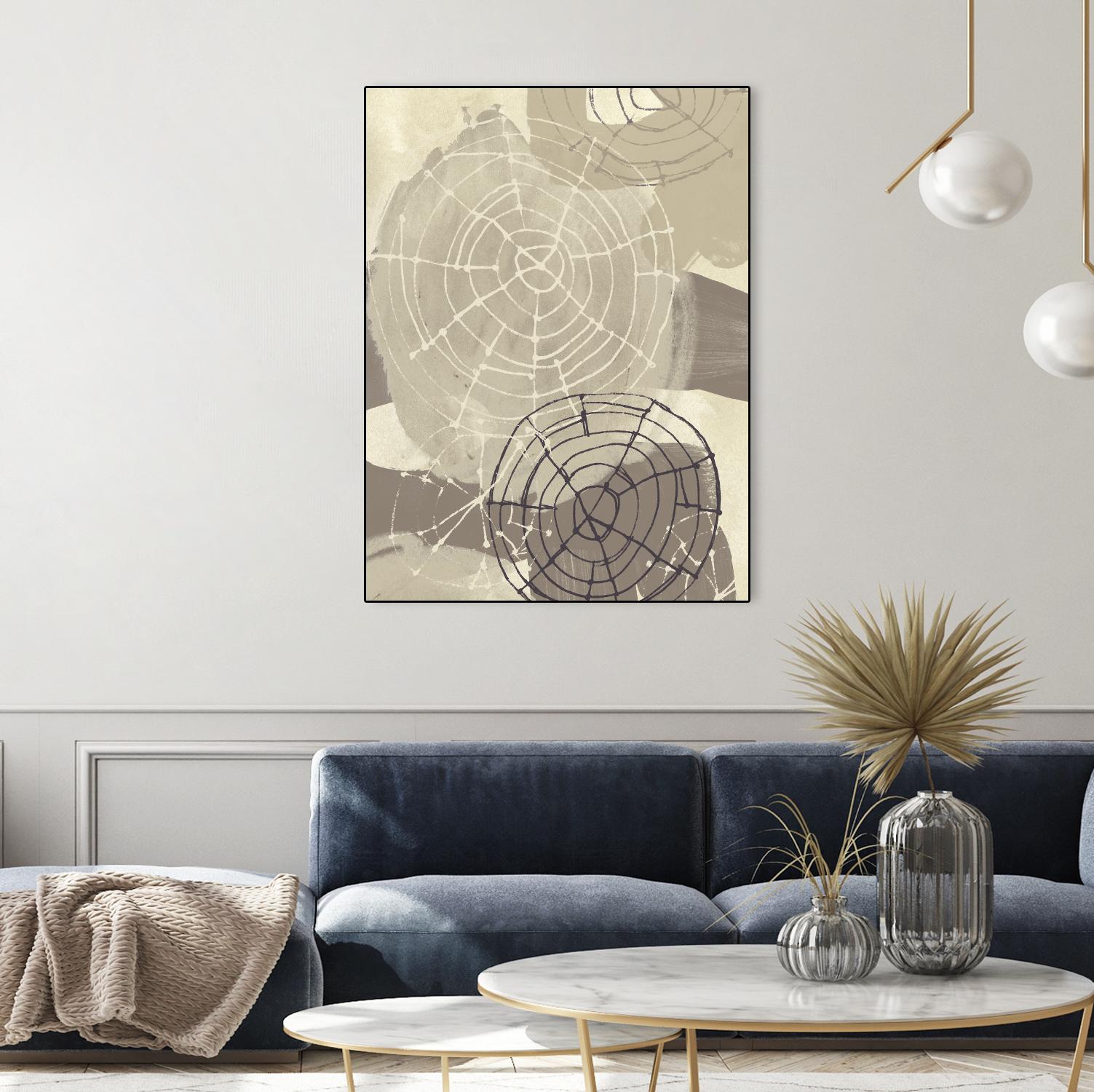 Spiral Gesture I by June Erica Vess on GIANT ART - brown abstract