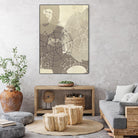 Spiral Gesture II by June Erica Vess on GIANT ART - brown abstract